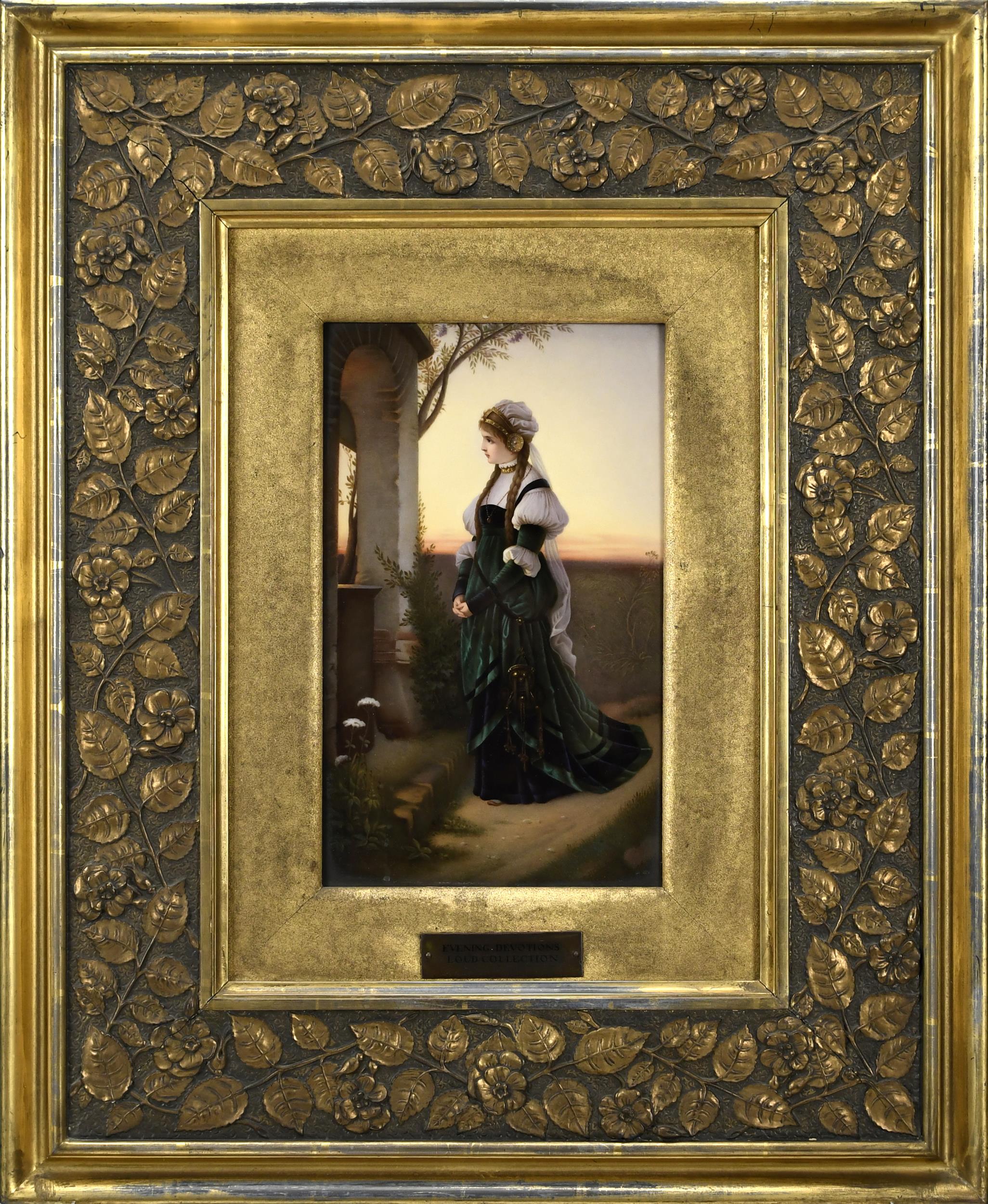 FINE 19TH C. KPM PAINTING ON