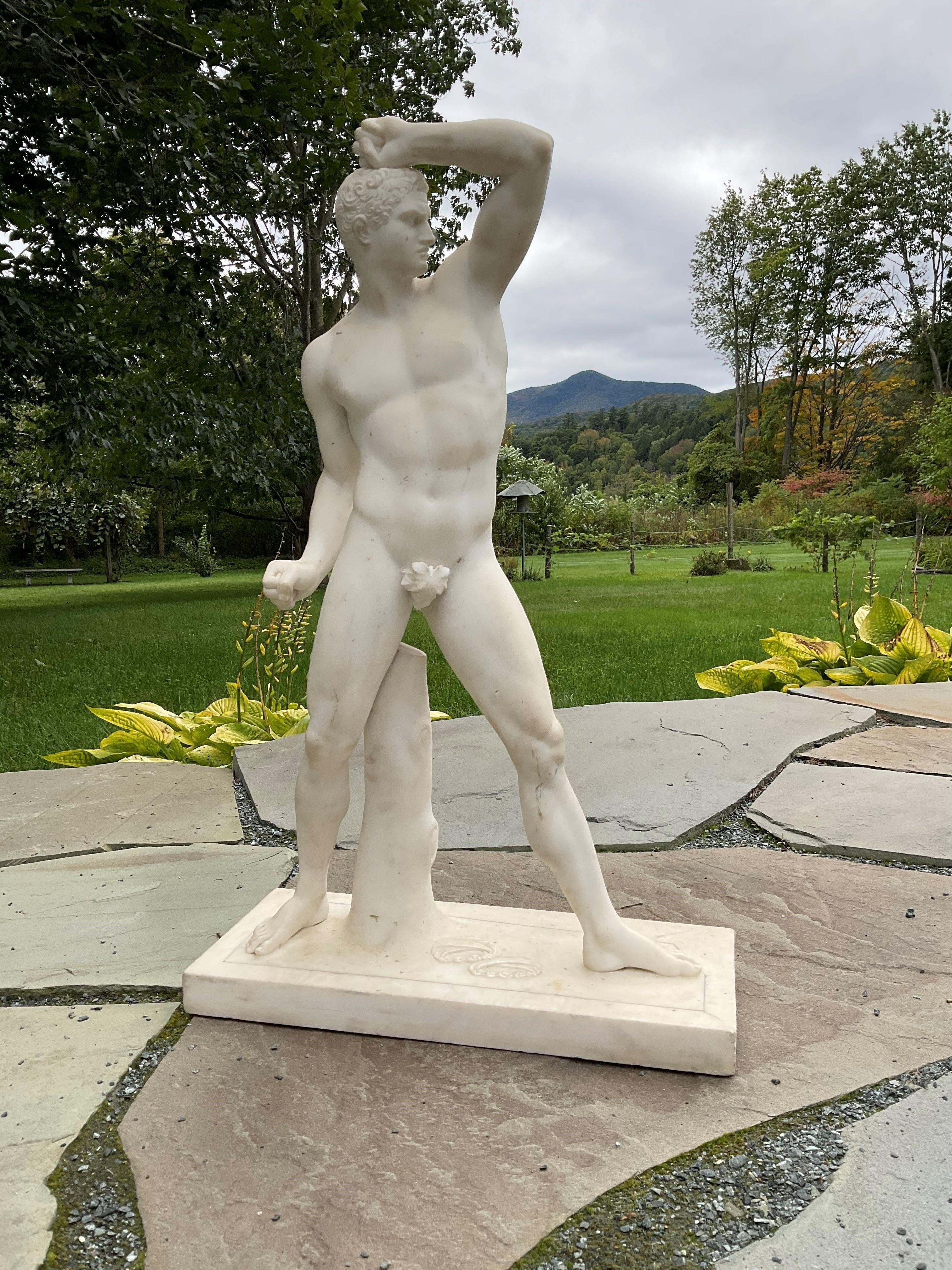 FINE 19TH C. MARBLE SCULPTURE,