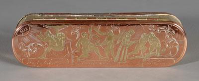 Fine Adam and Eve tobacco box,