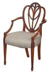 FINE ADAM CARVED SATINWOOD SHI