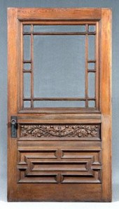 Fine aesthetic movement door,