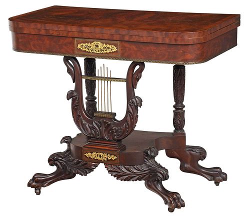 FINE AMERICAN CLASSICAL LYRE FORM