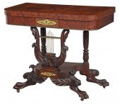 FINE AMERICAN CLASSICAL LYRE F