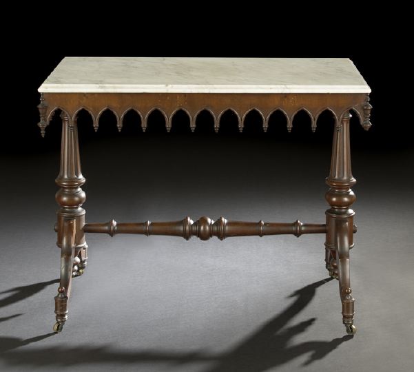 Fine American Gothic Revival Walnut