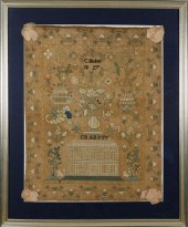 FINE AMERICAN SAMPLER WORKED B