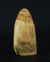 FINE AMERICAN SCRIMSHAW ANTIQU