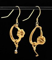 FINE ANCIENT ROMAN GOLD EARRIN