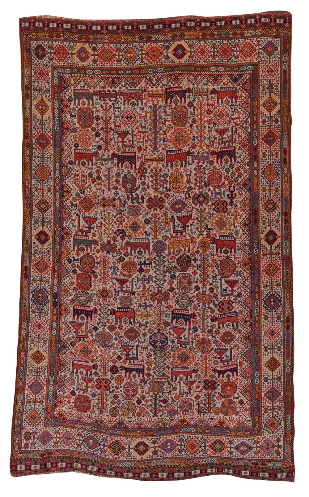 FINE AND RARE SHEKARLU RUG, PERSIA,