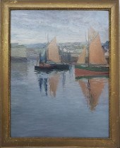 FINE ANTIQUE OIL ON ARTIST BOA