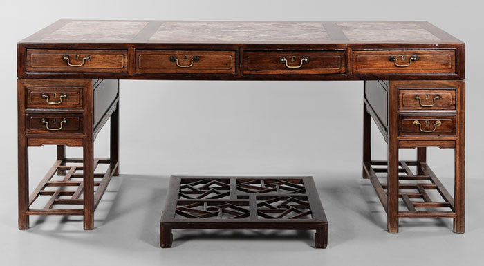 Fine Antique Rosewood Partners Desk