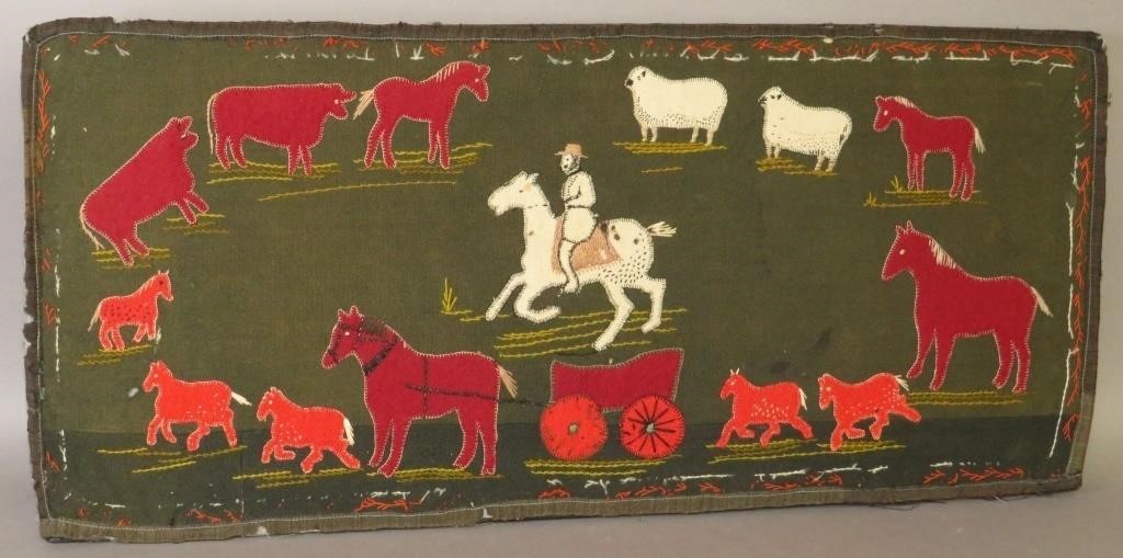 FINE APPLIQUE & EMBROIDERED WOOL
