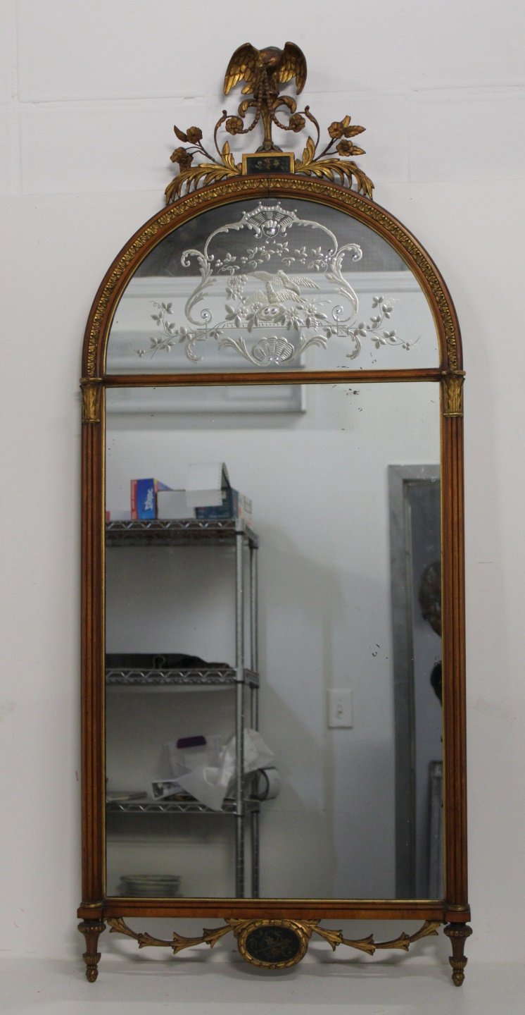 FINE ART DECO ARCH TOP MIRROR