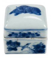 FINE ASIAN BLUE AND WHITE PORC