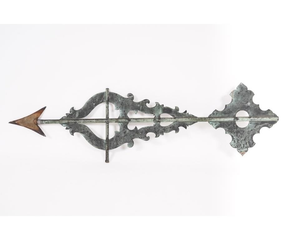 Fine banner weathervane, copper,