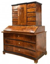 FINE BIEDERMEIER FIGURED WALNU