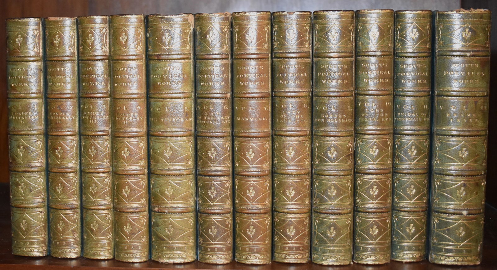 FINE BINDINGS: "SCOTTS POETICAL