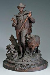 Fine Black Forest carved sheph