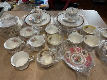 Fine bone English china, including: