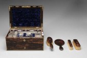 Fine brass-mounted necessaire,