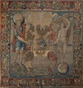 FINE BRUSSELS ARMORIAL TAPESTR