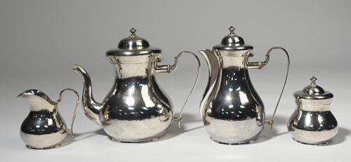 FINE BUCCELLATI FOUR-PIECE STERLING