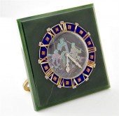 Fine Cartier Art Deco jade mot