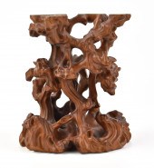 FINE CARVED CHINESE BOXWOOD ST