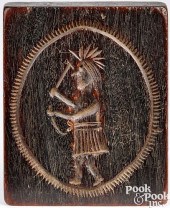FINE CARVED WALNUT COOKIE BOAR