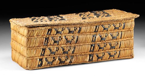 FINE CHANCAY WOVEN REED LIDDED
