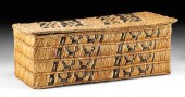 FINE CHANCAY WOVEN REED LIDDED