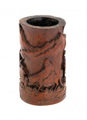 Fine Chinese Bamboo brush pot,