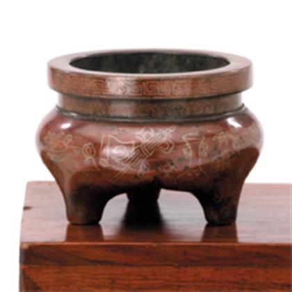 Fine Chinese bronze and silver