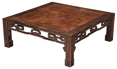 FINE CHINESE BURLWOOD AND