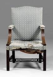Fine Chinese Chippendale libra