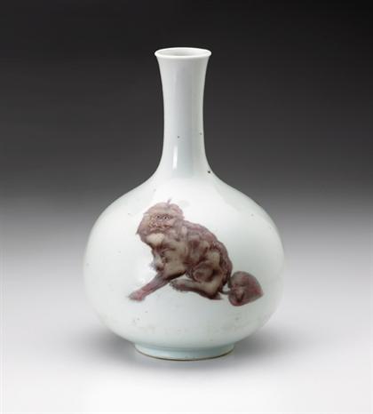 Fine Chinese copper-red and blue