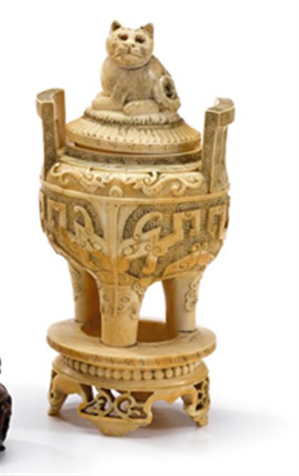 Fine Chinese elephant ivory covered