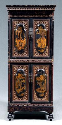 Fine Chinese export lacquer cabinet
