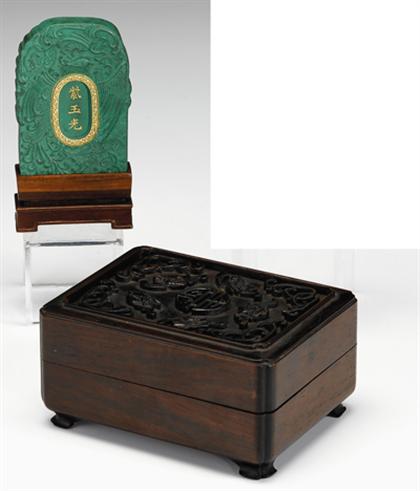 Fine Chinese green ink stick and