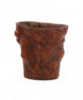 Fine Chinese huamu burl brush