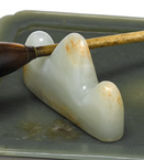 Fine Chinese light celadon jade
