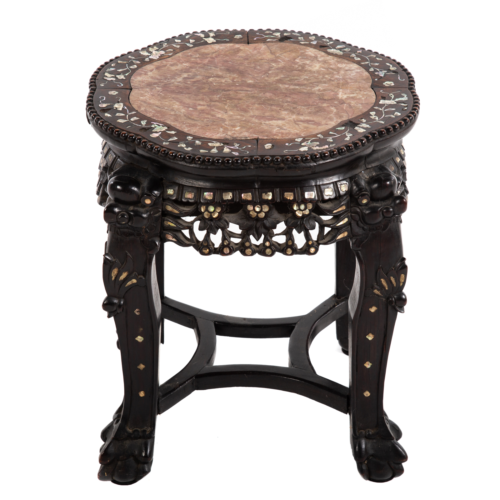 FINE CHINESE MOTHER OF PEARL INLAID