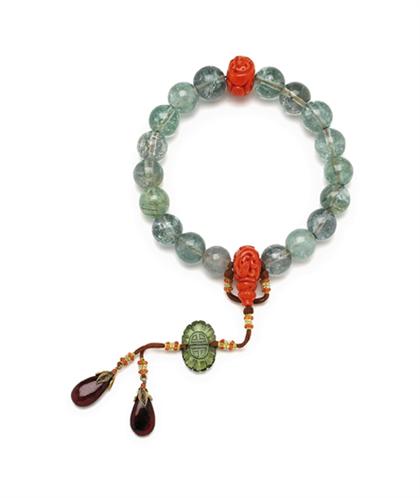 Fine Chinese rock crystal and coral