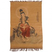 FINE CHINESE SILK KESI PANEL G