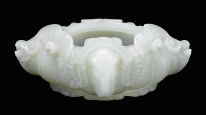 Fine Chinese white jade brush