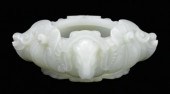 Fine Chinese white jade brush
