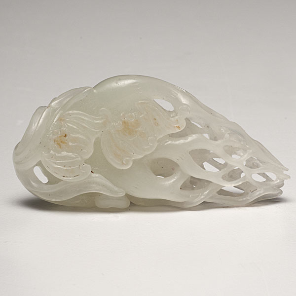 Fine Chinese White Jade Rooted