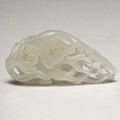 Fine Chinese White Jade Rooted