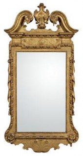 Fine Chippendale looking glass