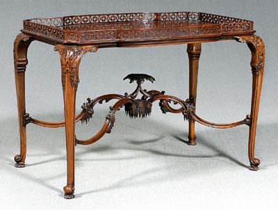 Fine Chippendale silver table,