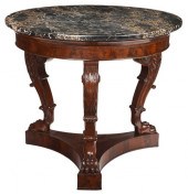 FINE CLASSICAL CARVED MAHOGANY